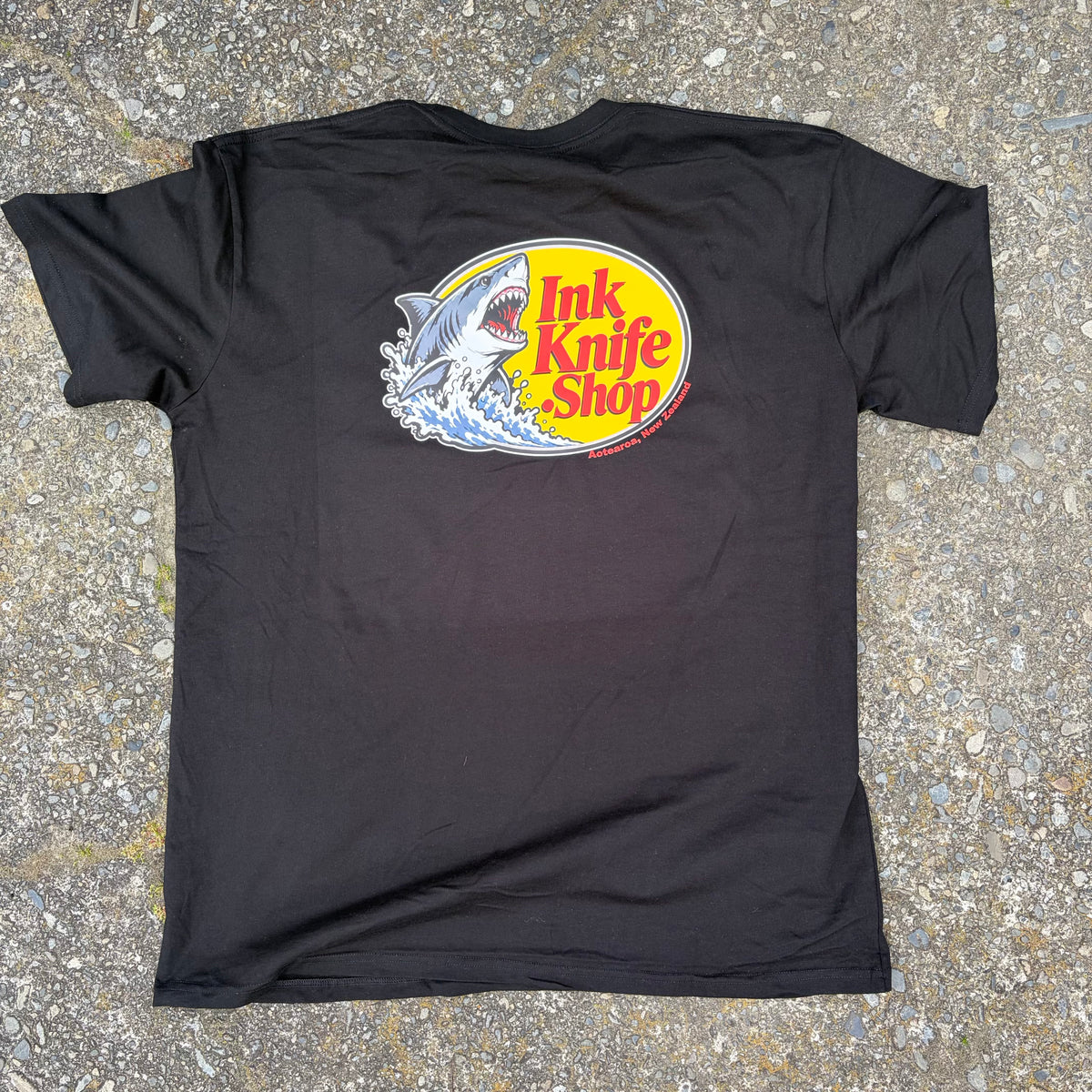 Ink knife shop black tee