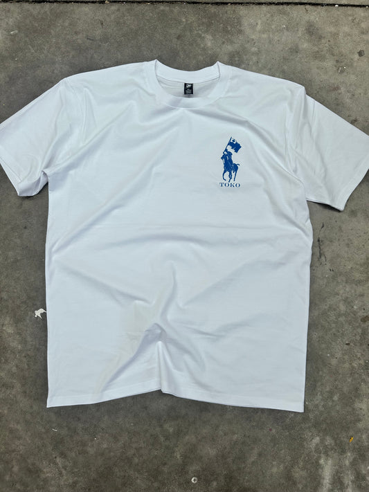TOKO tee blue ink