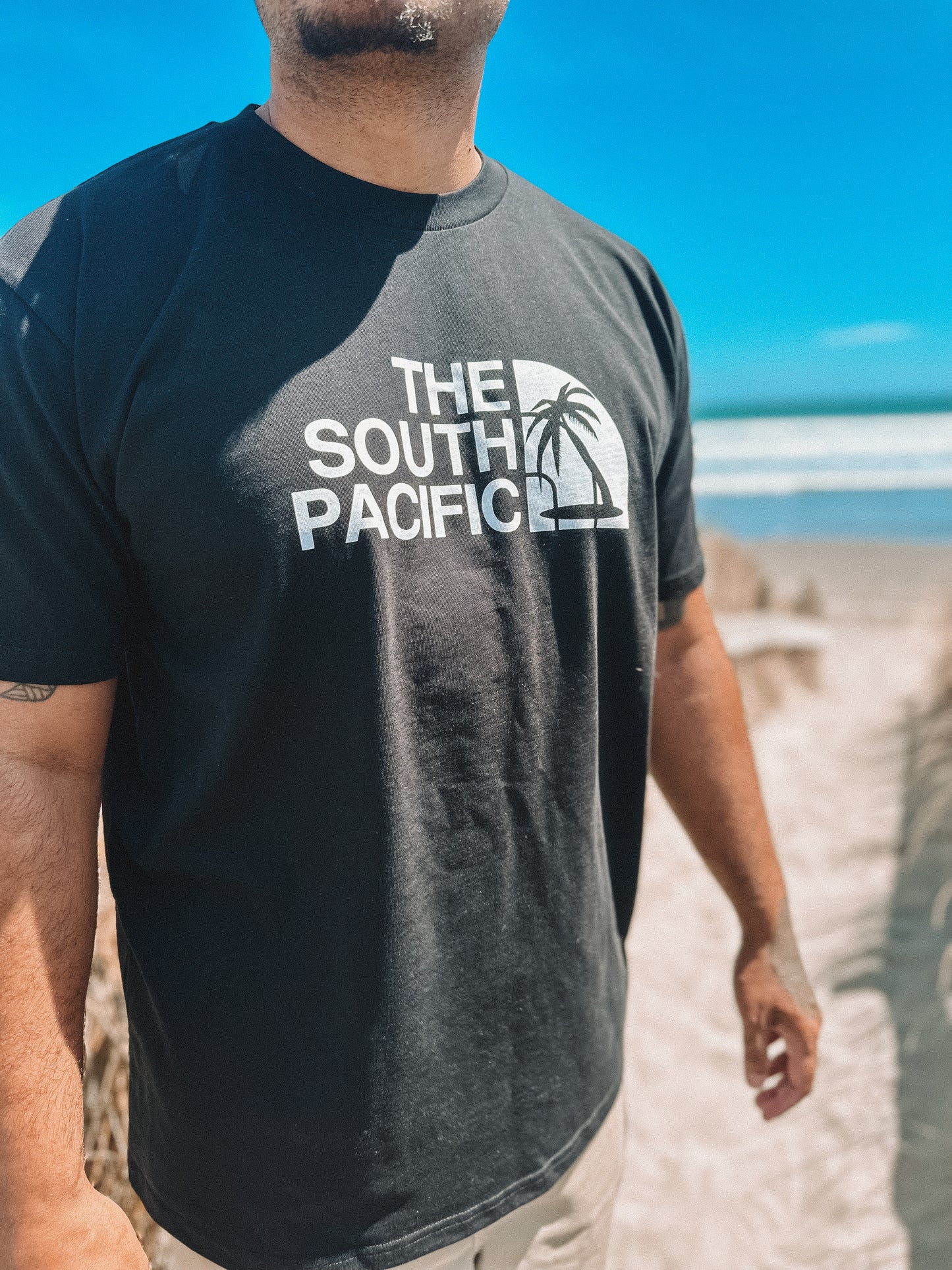 "The South Pacific"  Black Tee